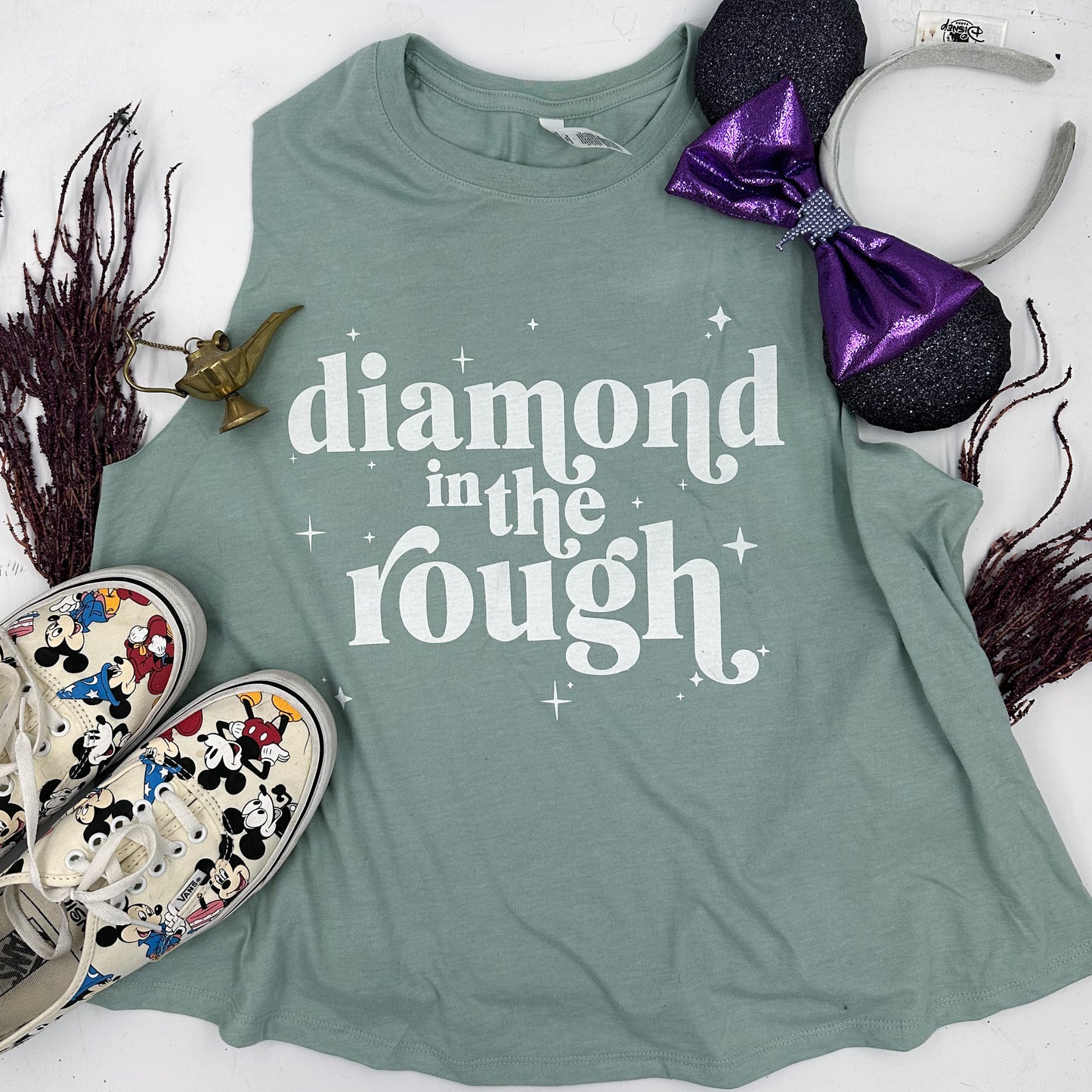 diamond in the rough | women's cropped tank