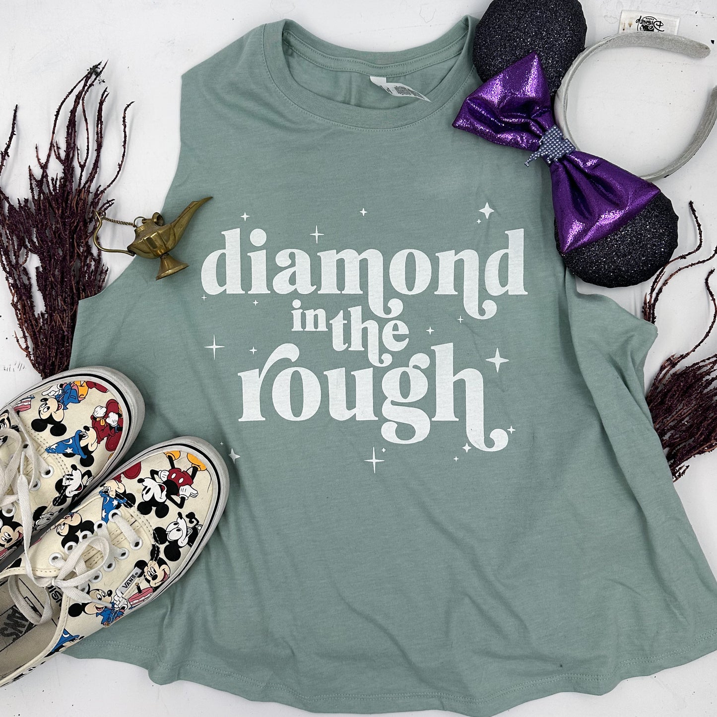 diamond in the rough | women's cropped tank