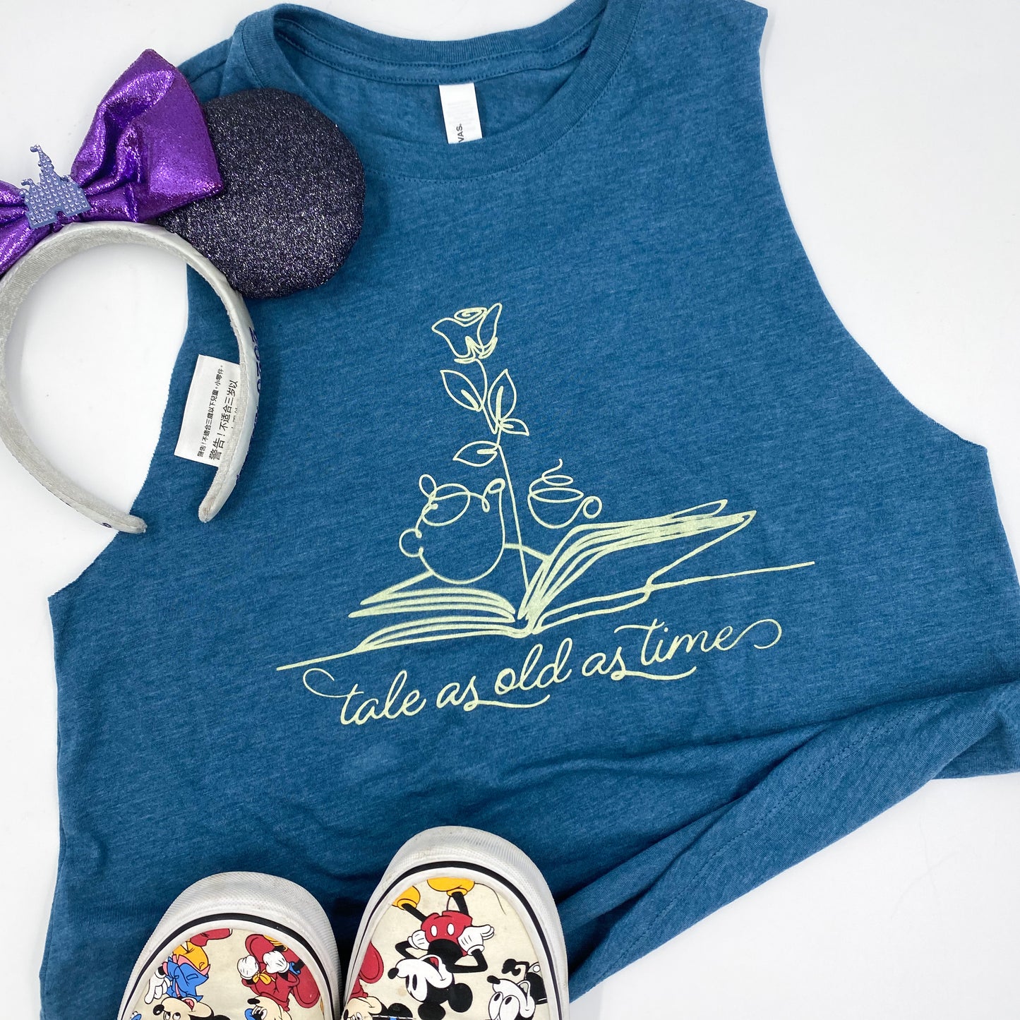 tale as old as time | women's cropped tank