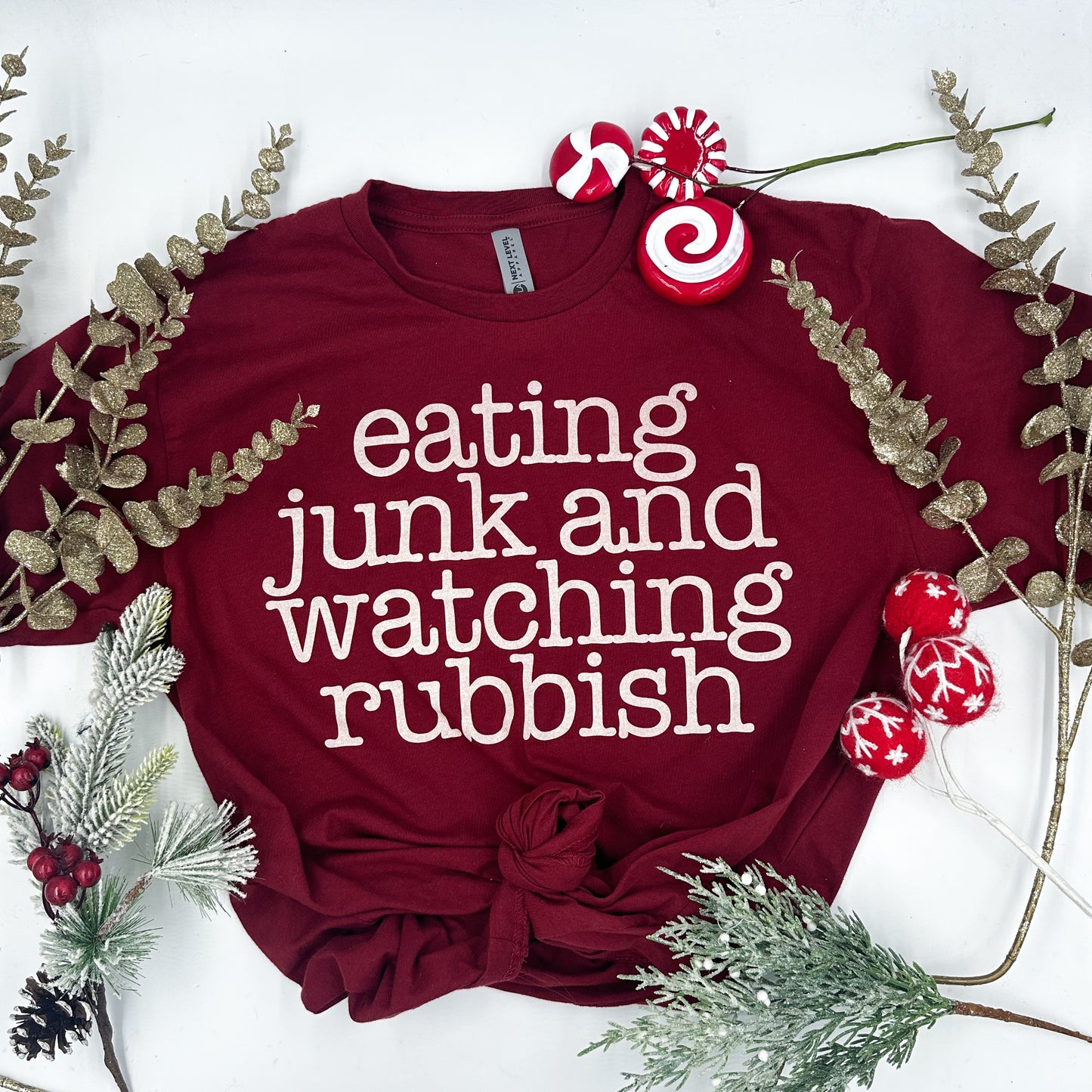 eating junk & watching rubbish | unisex tee