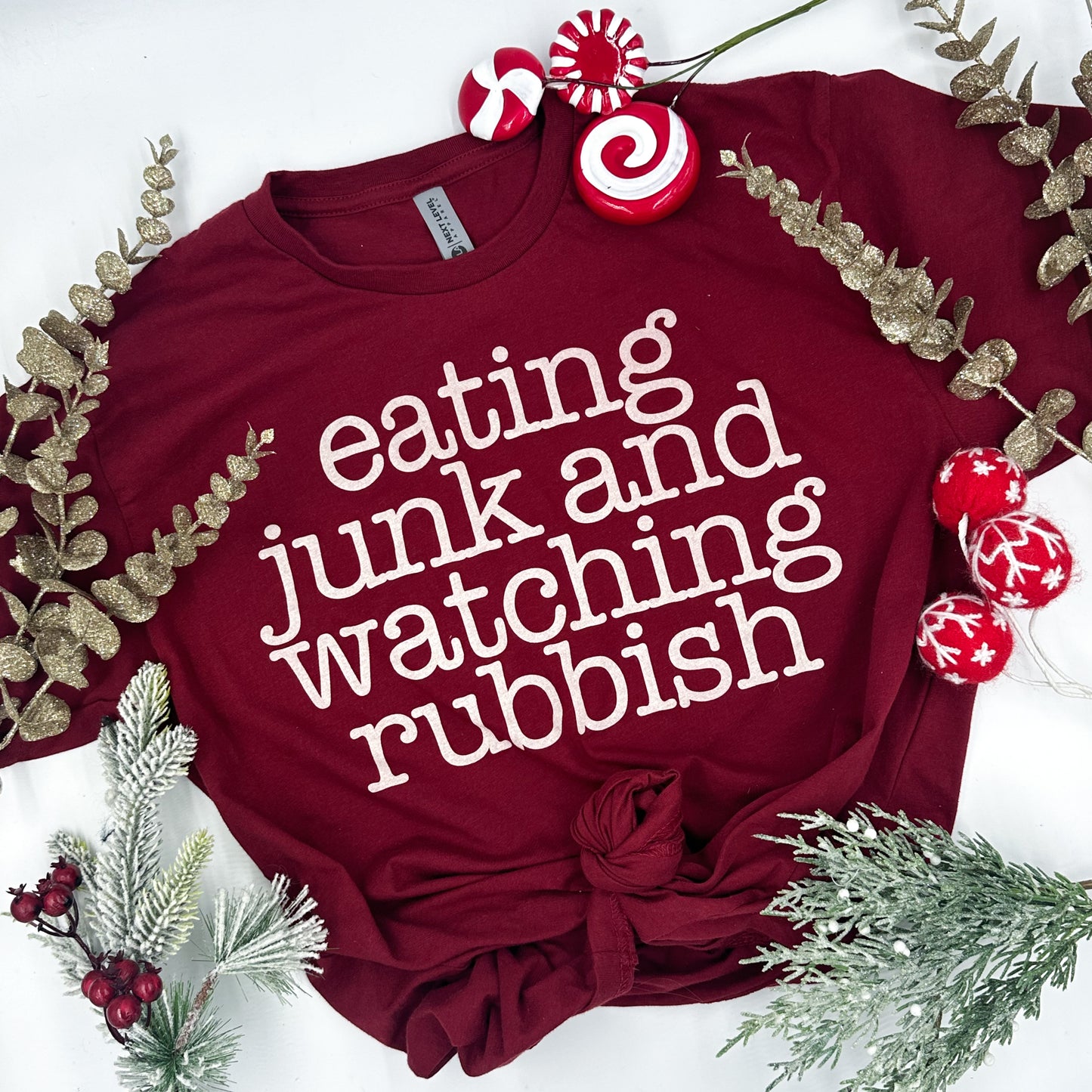 eating junk & watching rubbish | unisex tee