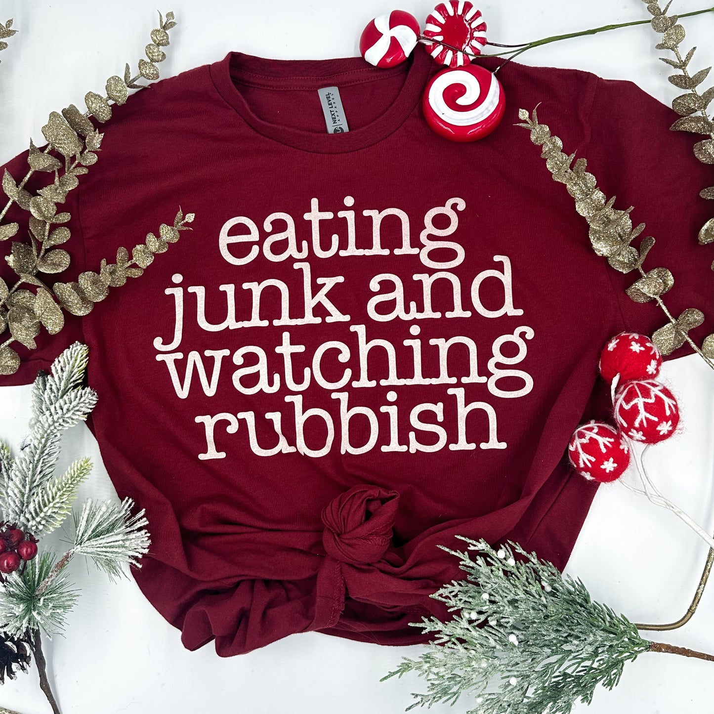 eating junk & watching rubbish | unisex tee