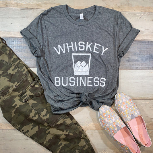 whiskey business | bourbon | screen-printed t-shirt |