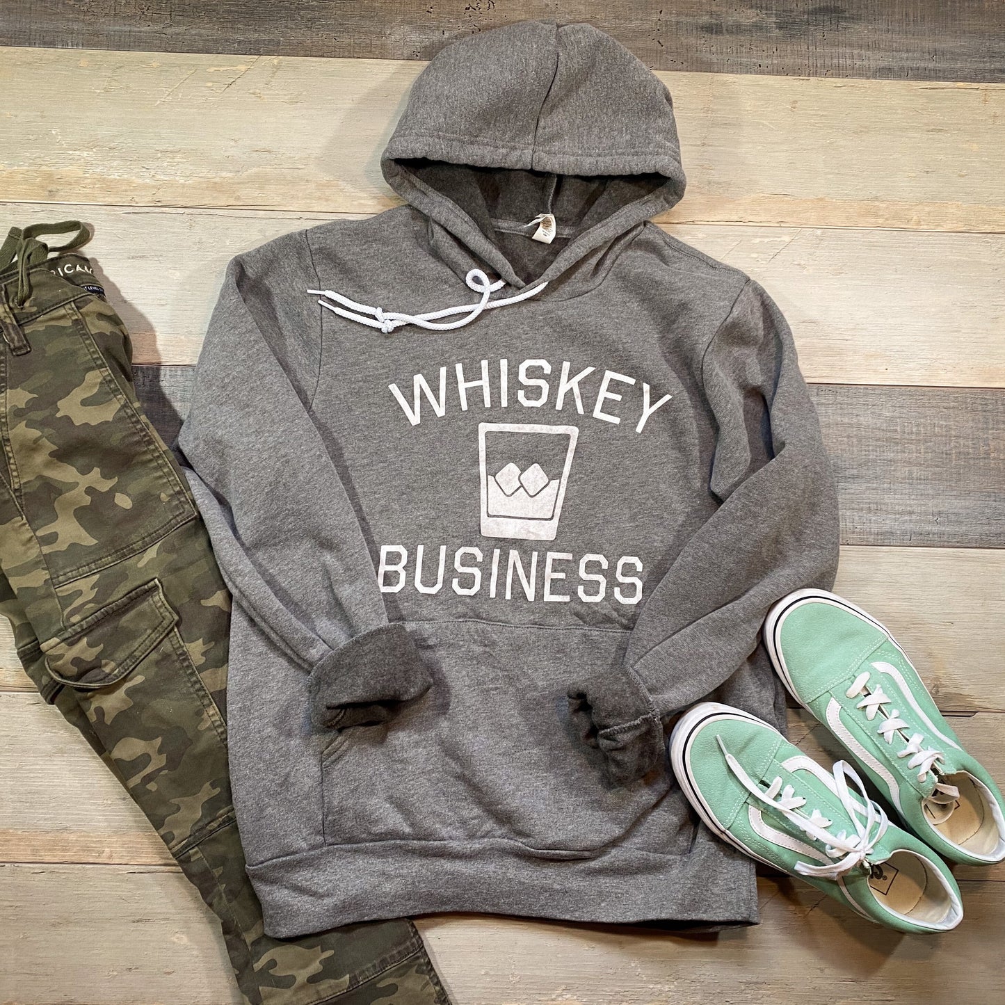 whiskey business [ screen-printed hoodie ]