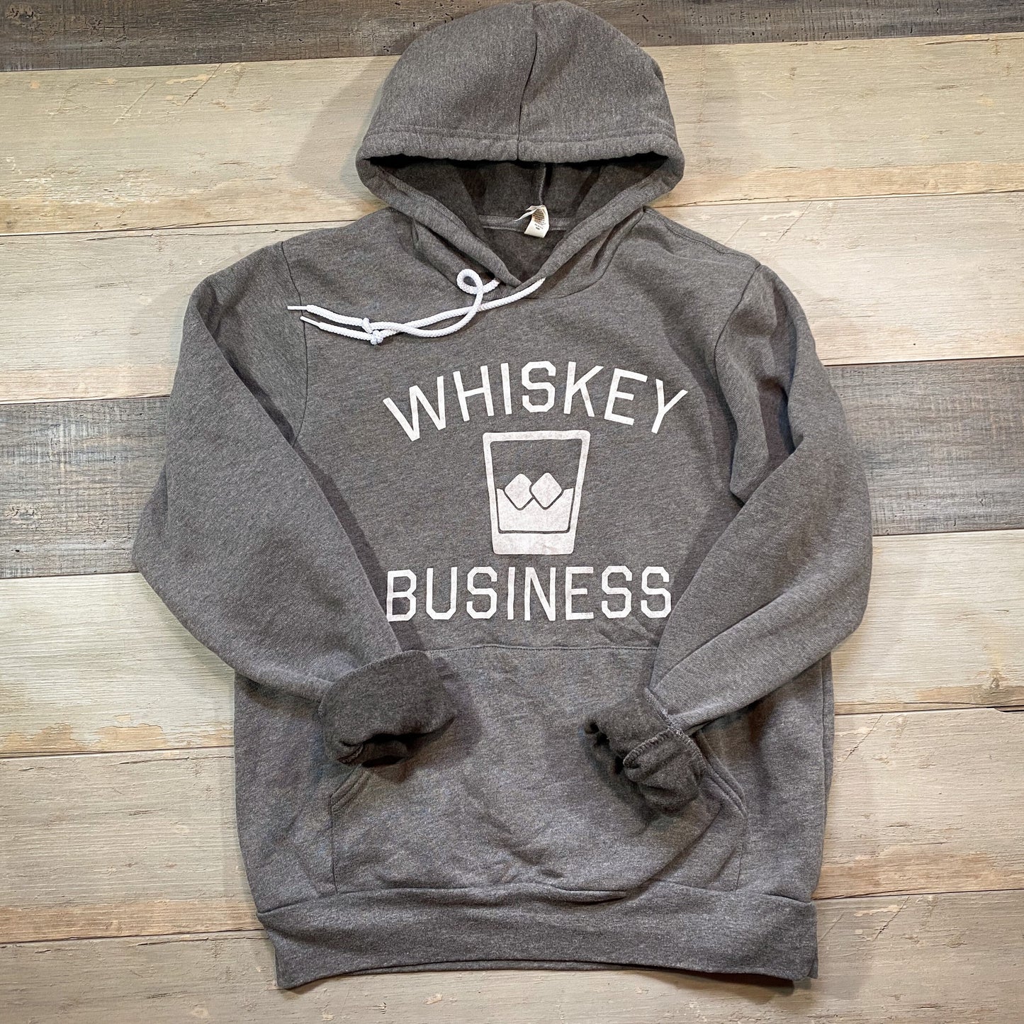 whiskey business [ screen-printed hoodie ]