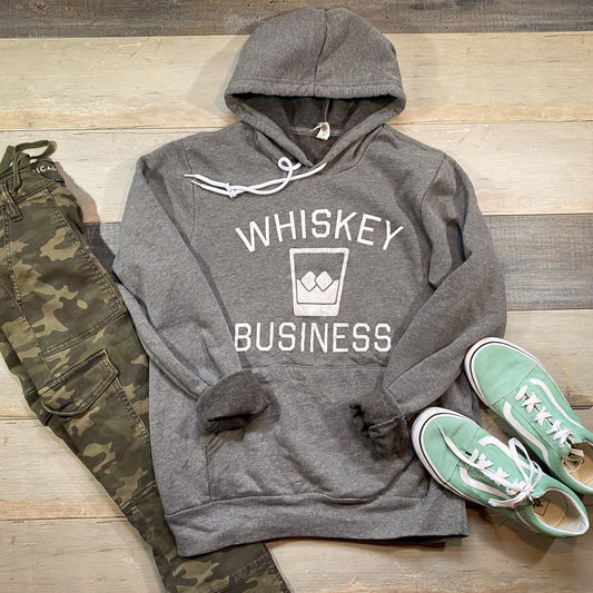 whiskey business [ screen-printed hoodie ]
