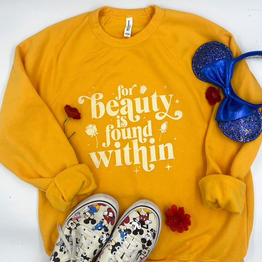 beauty is found within | unisex crewneck sweatshirt