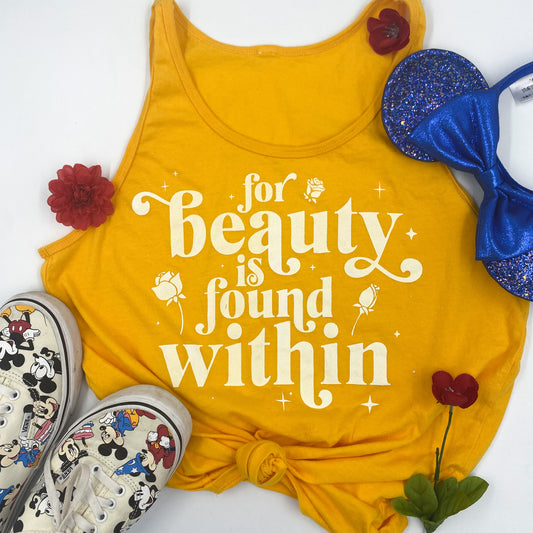 beauty is found within | unisex jersey tank