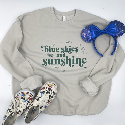 blue skies & sunshine | unisex crewneck sweatshirt