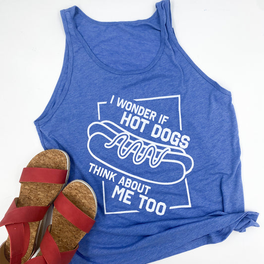 love & hot dogs | unisex jersey tank