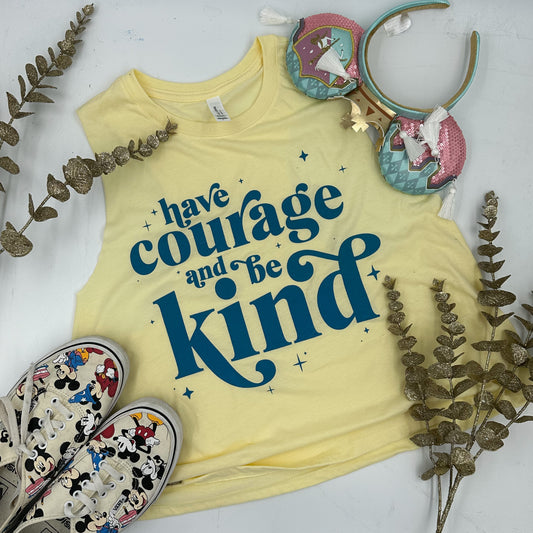 have courage & be kind | women's cropped tank