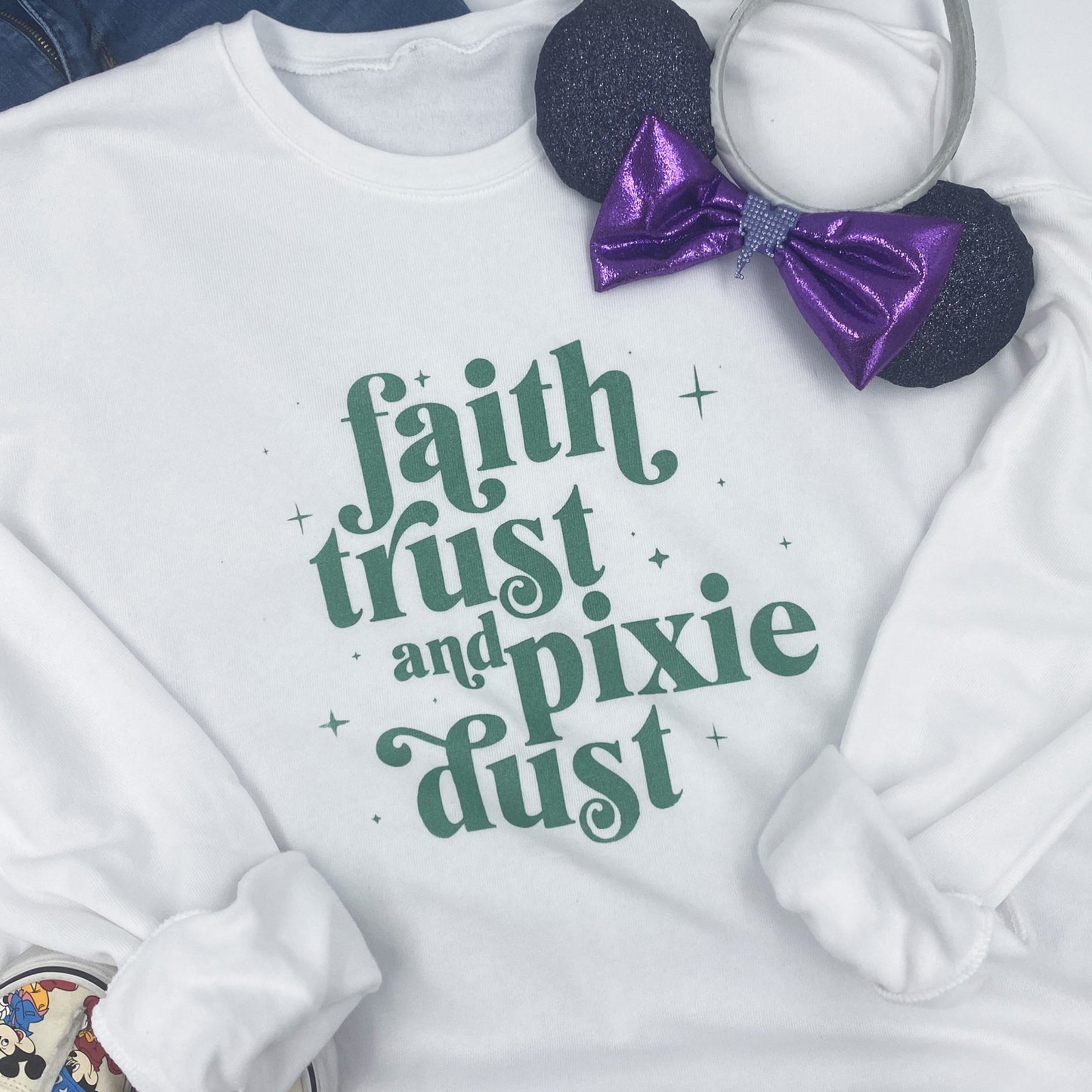 faith and trust | unisex crewneck sweatshirt
